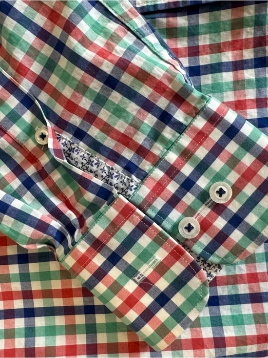 Bugatchi Shaped Fit Plaid Button-Down 🔹 - Picture 6 of 12